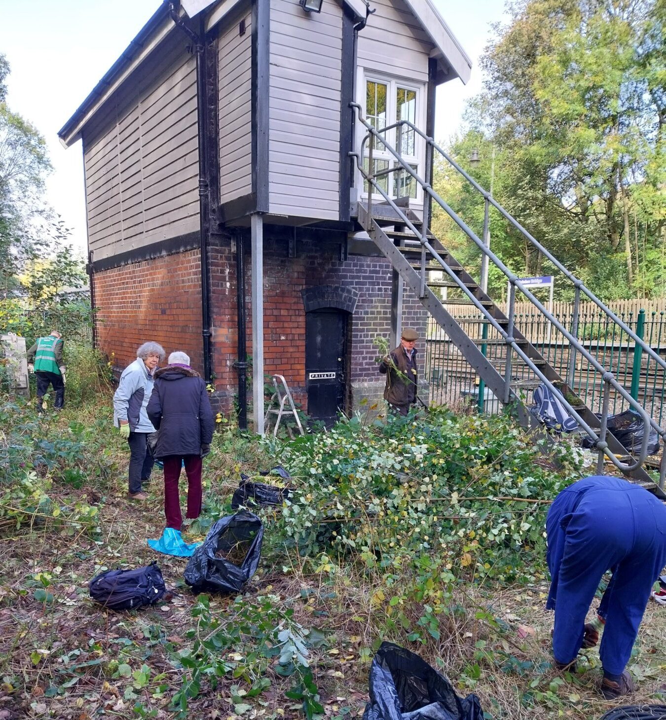Volunteer day at the Signal Box